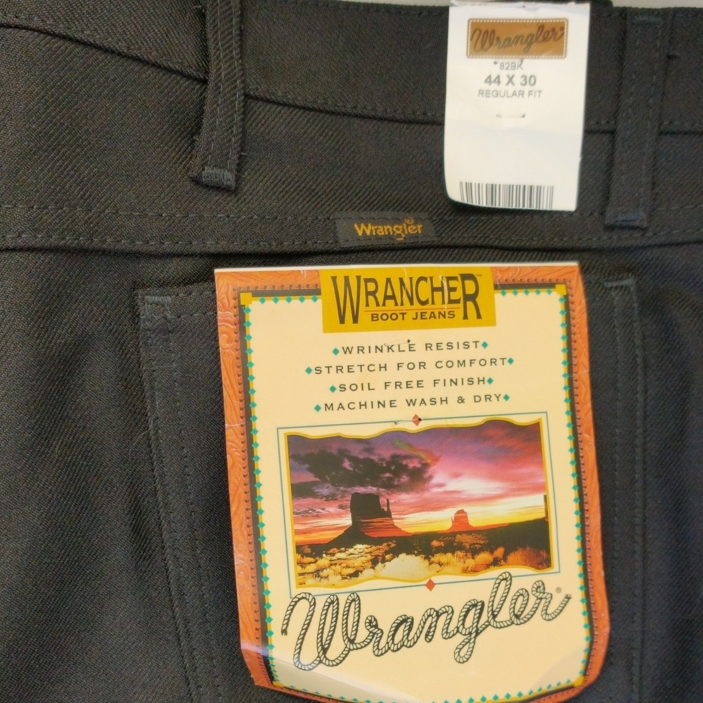 Wrangler Wrancher Classic Black Trousers (Bin A) - Picture 3 of 9